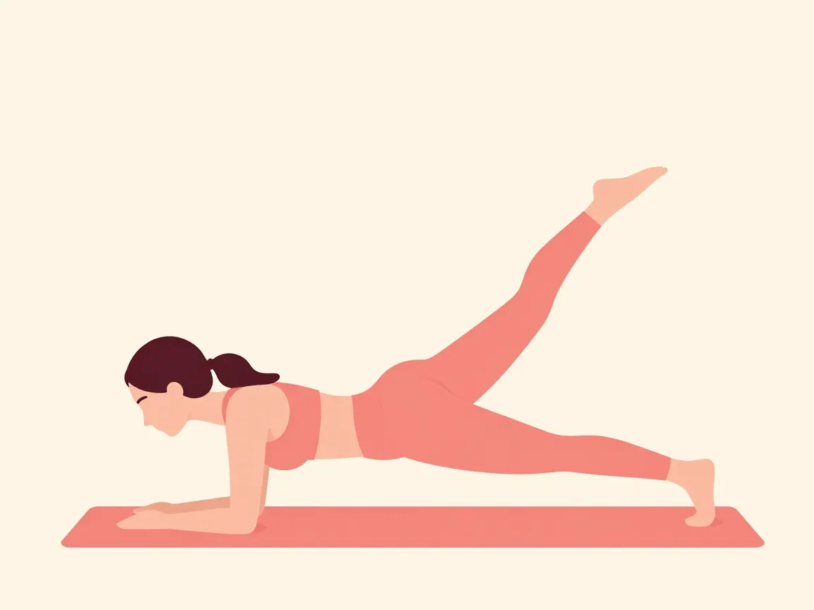 Plank with leg lifts