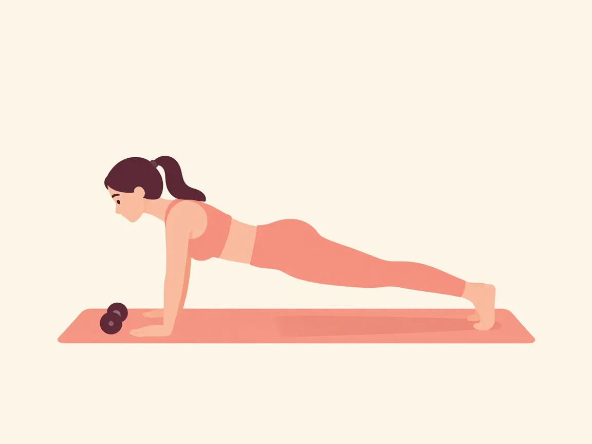 Plank moving a weight